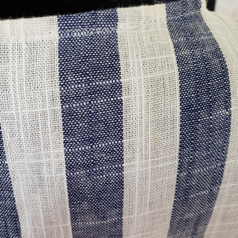 Strip linen dress - Picture 3 of 4
